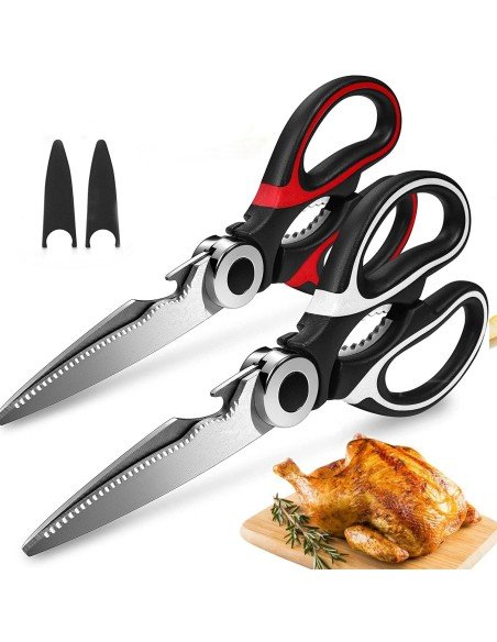 ⭐ Tijeras Cuchillo Cocina Acero Inoxidable Corta Huesos Verduras
