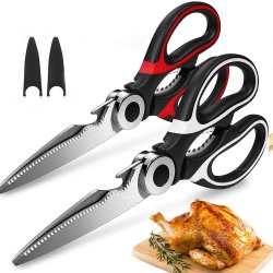 ⭐ Tijeras Cuchillo Cocina Acero Inoxidable Corta Huesos Verduras