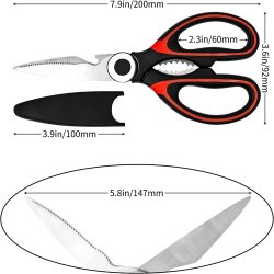 ⭐ Tijeras Cuchillo Cocina Acero Inoxidable Corta Huesos Verduras