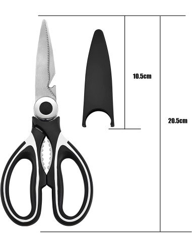 ⭐ Tijeras Cuchillo Cocina Acero Inoxidable Corta Huesos Verduras