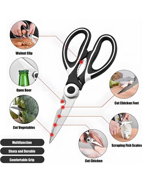 ⭐ Tijeras Cuchillo Cocina Acero Inoxidable Corta Huesos Verduras ⭐ Tijeras Cuchillo Cocina Acero Inoxidable Corta Huesos Verduras