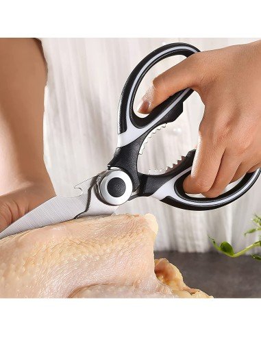 ⭐ Tijeras Cuchillo Cocina Acero Inoxidable Corta Huesos Verduras