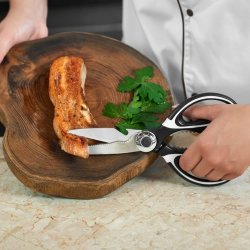 ⭐ Tijeras Cuchillo Cocina Acero Inoxidable Corta Huesos Verduras