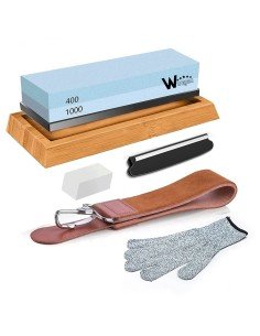 ⭐ Piedras de  Afilar Kit profesional para afilado de cuchillos tijeras un filo perfecto y duradero