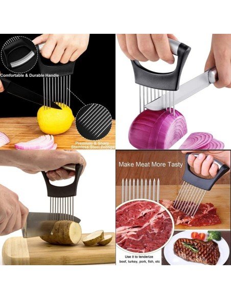 ⭐ Sujetador Trincho Para Rebanar Cebolla Holder Slicer ⭐ Sujetador Trincho Para Rebanar Cebolla Holder Slicer
