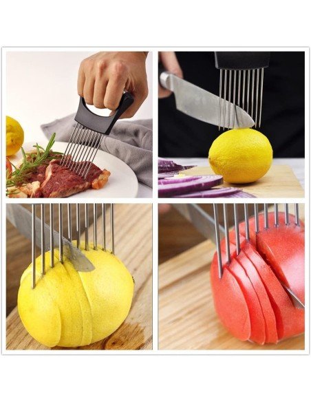 ⭐ Sujetador Trincho Para Rebanar Cebolla Holder Slicer ⭐ Sujetador Trincho Para Rebanar Cebolla Holder Slicer