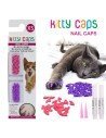 Set x100 Protectores de Uñas Mascota Nails Caps en colores