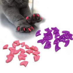 Set x100 Protectores de Uñas Mascota Nails Caps en colores