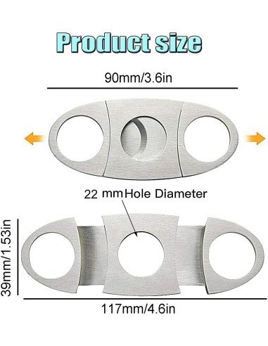 Cortapuros en Acero Tabacos despicadora puros habanos