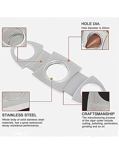 Cortapuros en Acero Tabacos despicadora puros habanos