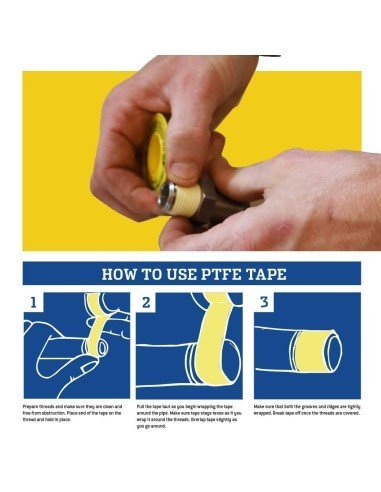 ⭐ kit x10 Teflón para tuberías de gas