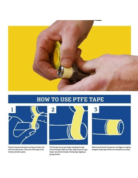 ⭐ kit x10 Teflón para tuberías de gas ⭐ kit x10 Teflón para tuberías de gas