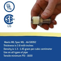 ⭐ kit x10 Teflón para tuberías de gas