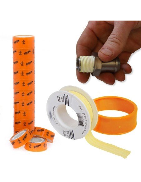 ⭐ kit x10 Teflón para tuberías de gas