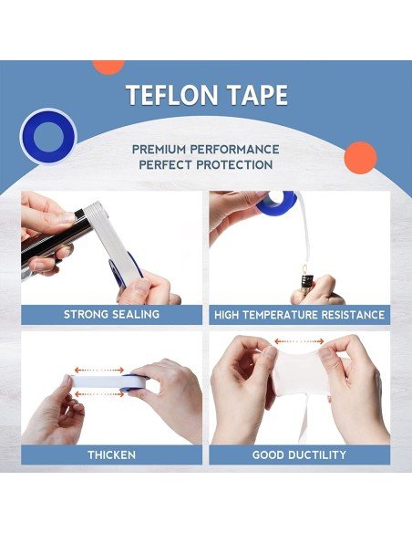 ⭐ kit x10 Teflón para tuberías de Agua