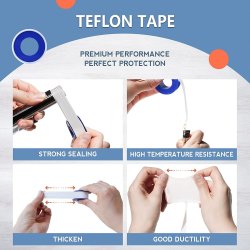 ⭐ kit x10 Teflón para tuberías de Agua