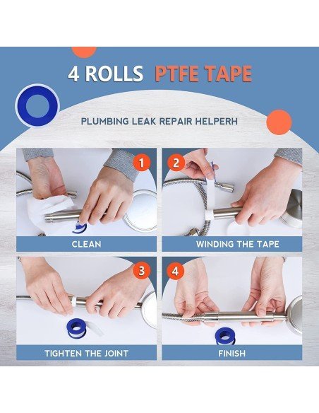 ⭐ kit x10 Teflón para tuberías de Agua