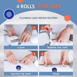 ⭐ kit x10 Teflón para tuberías de Agua