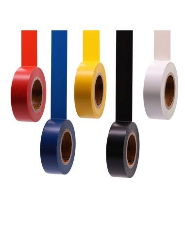⭐ Kitx5 Cinta Aislante PVC de Cloruro de Vinilo 19mm x 10mts