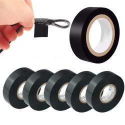 ⭐ Kitx5 Cinta Aislante PVC de Cloruro de Vinilo 19mm x 10mts