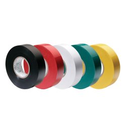 ⭐ Kit x12 Cinta Aislante PVC de Cloruro de Vinilo 19mm x 10mts