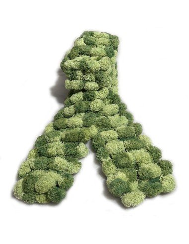 Bufanda Pashmina Pompón tejida a mano cuello Lana abrigo