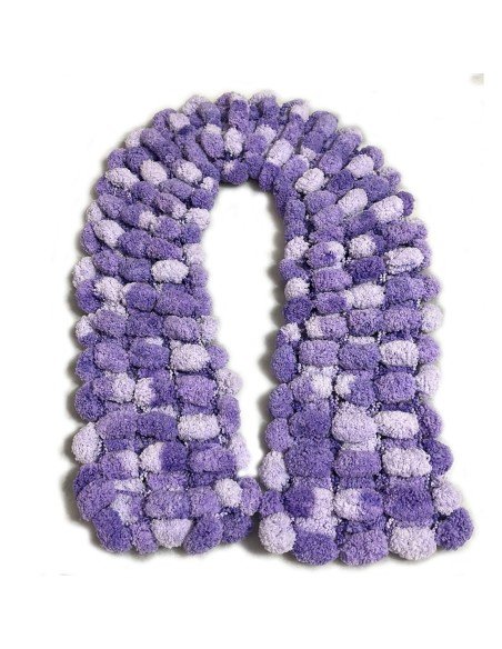 Bufanda Pashmina Pompón tejida a mano cuello Lana abrigo Bufanda Pashmina Pompón tejida a mano cuello Lana abrigo
