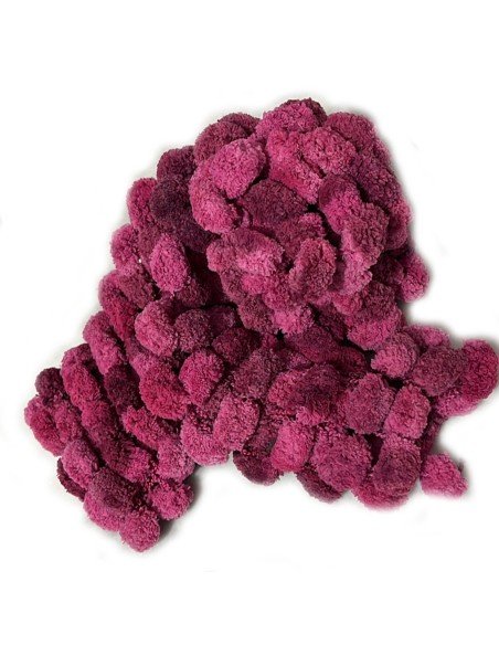 Bufanda Pashmina Pompón tejida a mano cuello Lana abrigo