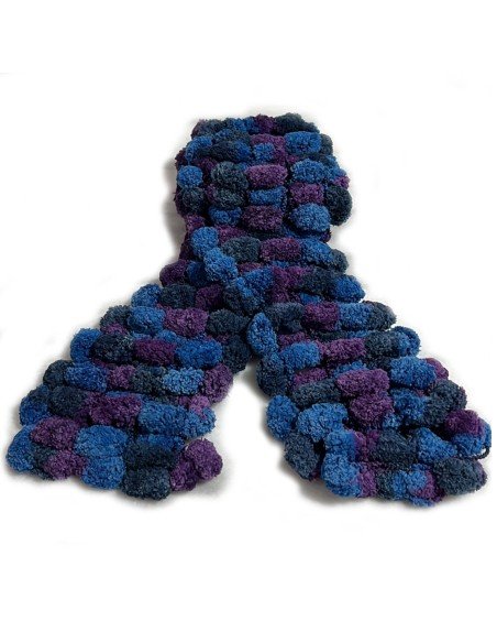 Bufanda Pashmina Pompón tejida a mano cuello Lana abrigo Bufanda Pashmina Pompón tejida a mano cuello Lana abrigo