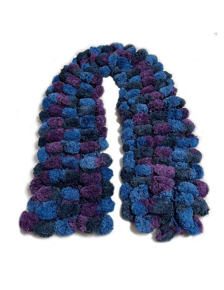 Bufanda Pashmina Pompón tejida a mano cuello Lana abrigo Bufanda Pashmina Pompón tejida a mano cuello Lana abrigo