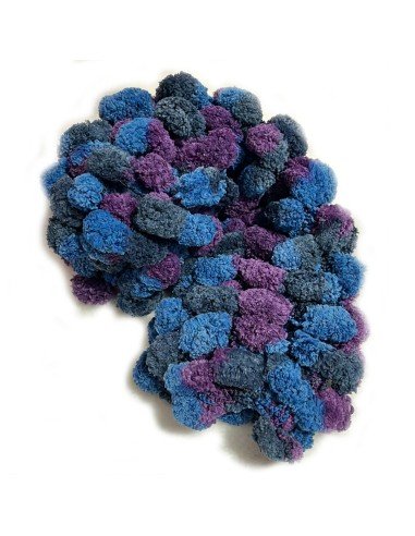 Bufanda Pashmina Pompón tejida a mano cuello Lana abrigo