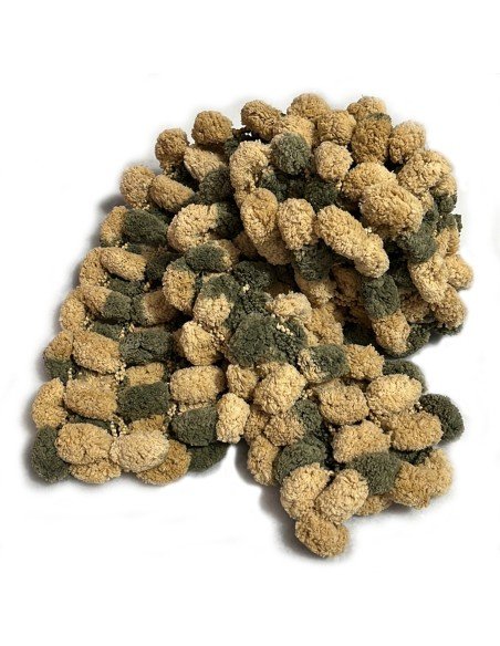 Bufanda Pashmina Pompón tejida a mano cuello Lana abrigo