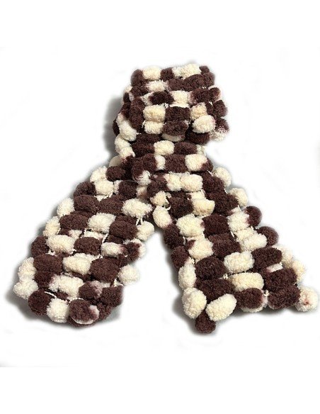 Bufanda Pashmina Pompón tejida a mano cuello Lana abrigo Bufanda Pashmina Pompón tejida a mano cuello Lana abrigo