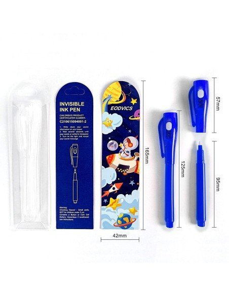 ⭐ Lapicero mágico, esfero con tinta invisible se revela con la luz UV ⭐ Lapicero mágico, esfero con tinta invisible se revela con la luz UV