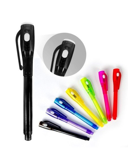 ⭐ Lapicero mágico, esfero con tinta invisible se revela con la luz UV ⭐ Lapicero mágico, esfero con tinta invisible se revela con la luz UV