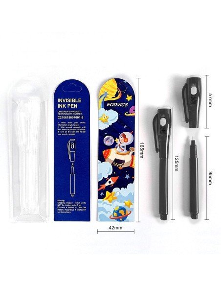 ⭐ Lapicero mágico, esfero con tinta invisible se revela con la luz UV ⭐ Lapicero mágico, esfero con tinta invisible se revela con la luz UV