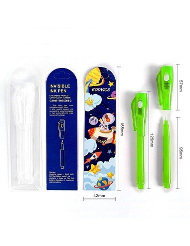 ⭐ Lapicero mágico, esfero con tinta invisible se revela con la luz UV