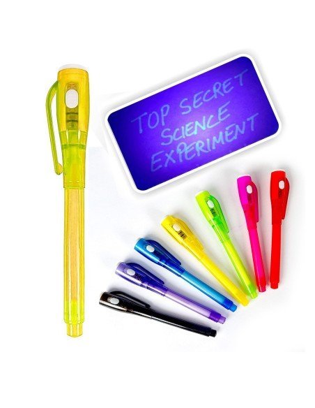 ⭐ Lapicero mágico, esfero con tinta invisible se revela con la luz UV ⭐ Lapicero mágico, esfero con tinta invisible se revela con la luz UV