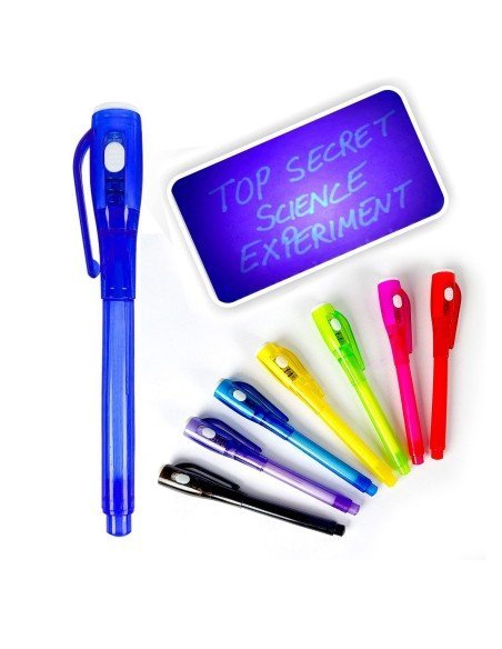 ⭐ Lapicero mágico, esfero con tinta invisible se revela con la luz UV ⭐ Lapicero mágico, esfero con tinta invisible se revela con la luz UV