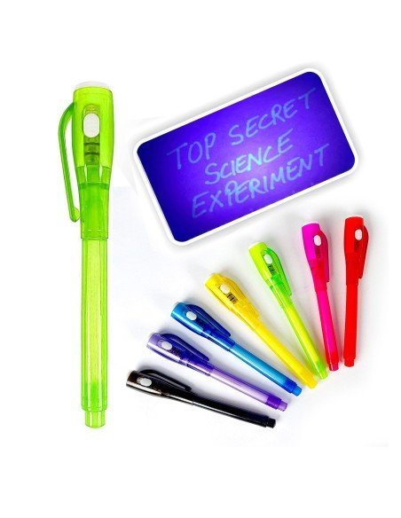 ⭐ Lapicero mágico, esfero con tinta invisible se revela con la luz UV