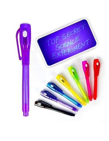 ⭐ Lapicero mágico, esfero con tinta invisible se revela con la luz UV