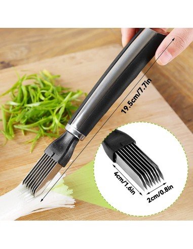 ⭐ Cortador Metálico de Cebolla tirillas perfectas en un solo corte