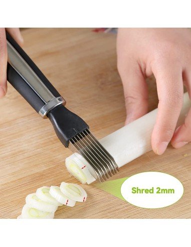 ⭐ Cortador Metálico de Cebolla tirillas perfectas en un solo corte