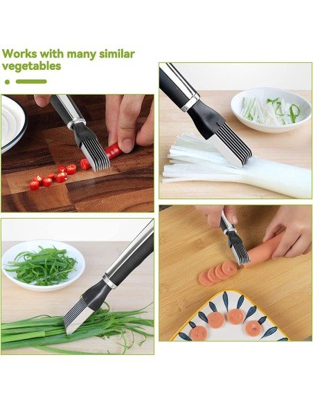 ⭐ Cortador Metálico de Cebolla tirillas perfectas en un solo corte