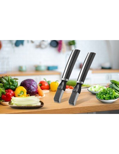 ⭐ Cortador Metálico de Cebolla tirillas perfectas en un solo corte