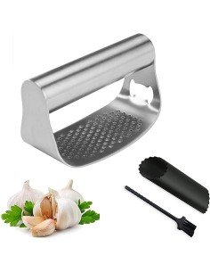⭐ Triturador Prensador Machacador Ajos Cocina Acero Inoxidable