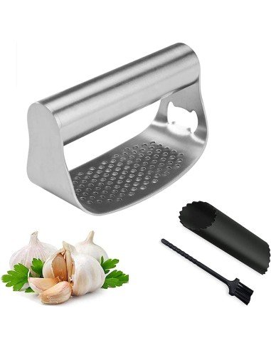 ⭐ Triturador Prensador Machacador Ajos Cocina Acero Inoxidable