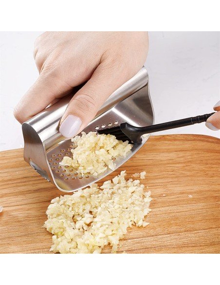 ⭐ Triturador Prensador Machacador Ajos Cocina Acero Inoxidable