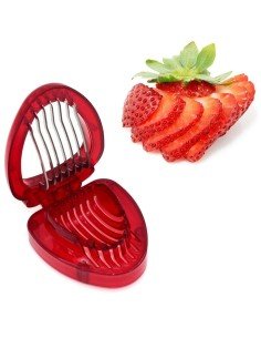 ⭐ Rebanador Cortador d Fresa tajadas perfectas Kitchen Strawberry Slicer