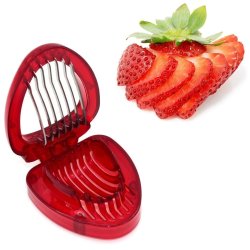 ⭐ Rebanador Cortador de Fresa tajadas perfectas Kitchen Strawberry Slicer
